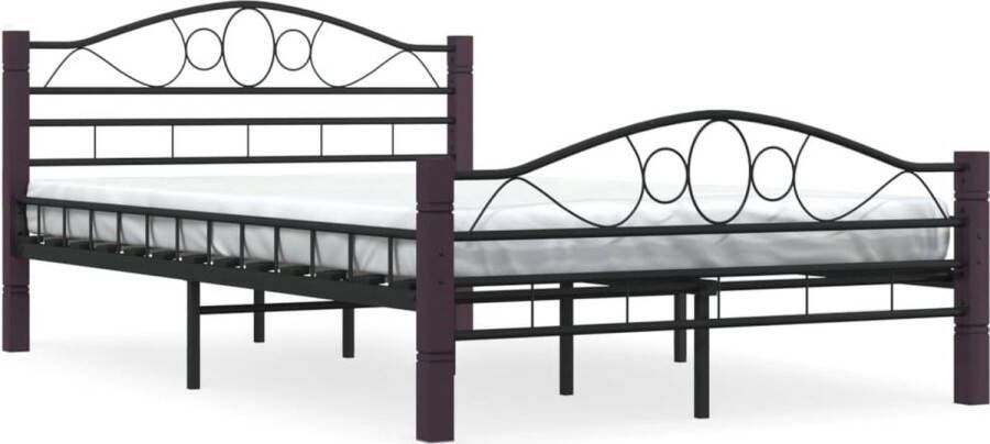 VidaXL -Bedframe-metaal-zwart-140x200-cm - Foto 12