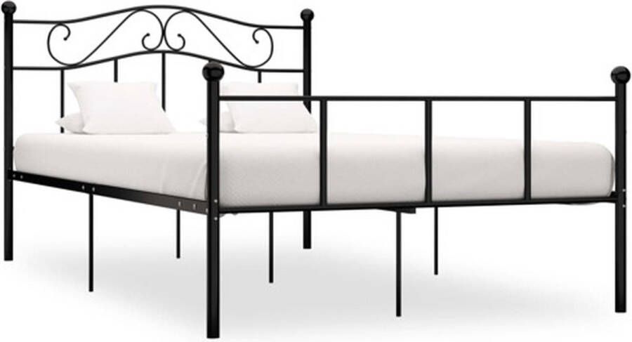 VidaXL -Bedframe-metaal-zwart-140x200-cm - Foto 6