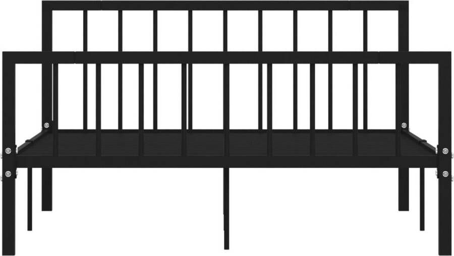 VidaXL -Bedframe-metaal-zwart-140x200-cm - Foto 5