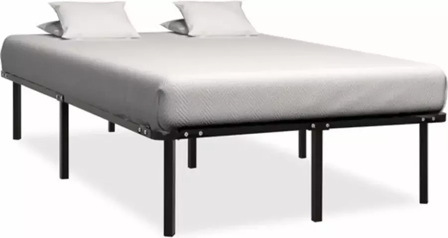 VidaXL -Bedframe-metaal-zwart-140x200-cm - Foto 1