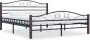 VidaXL Bedframe metaal zwart 140x200 cm - Thumbnail 1