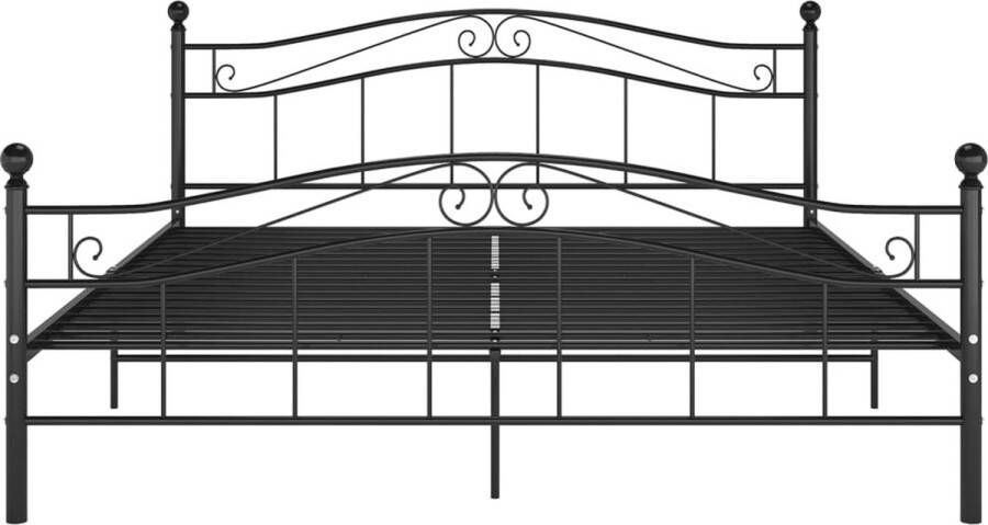 VidaXL -Bedframe-metaal-zwart-140x200-cm - Foto 2