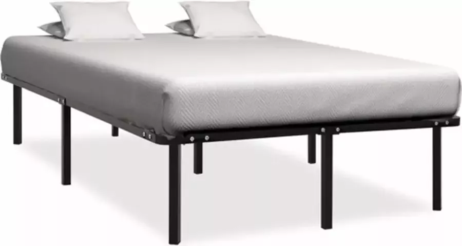 VidaXL -Bedframe-metaal-zwart-160x200-cm