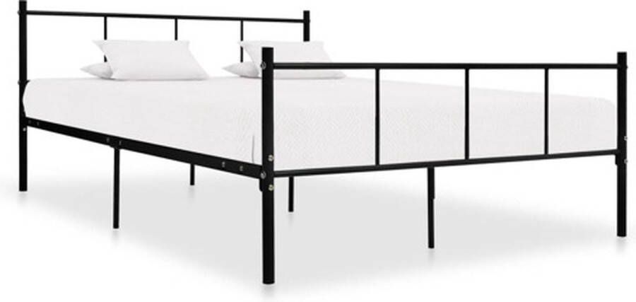 VidaXL -Bedframe-metaal-zwart-160x200-cm - Foto 3