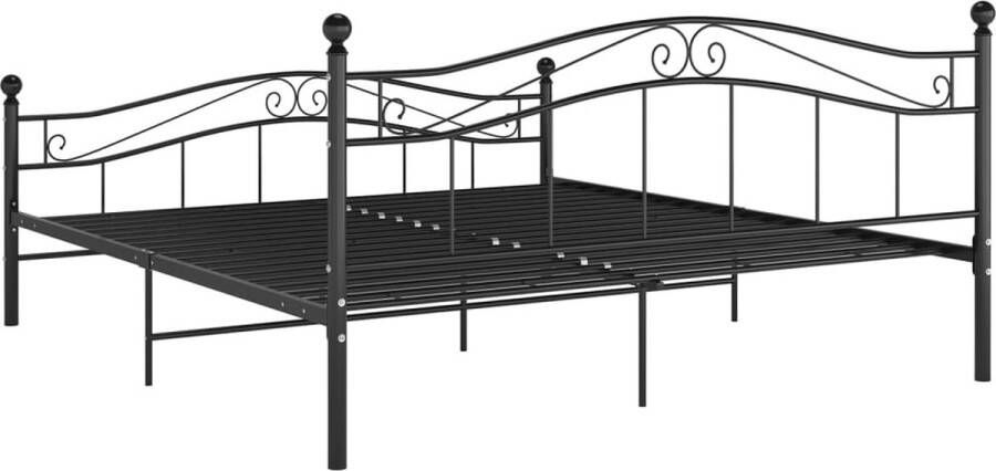 VidaXL -Bedframe-metaal-zwart-160x200-cm - Foto 3