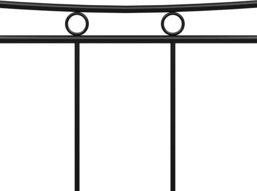 VidaXL Bedframe metaal zwart 160x200 cm