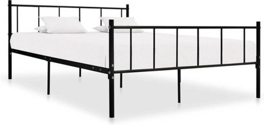 VidaXL -Bedframe-metaal-zwart-180x200-cm - Foto 3