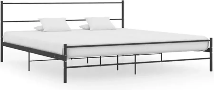 VidaXL -Bedframe-metaal-zwart-180x200-cm
