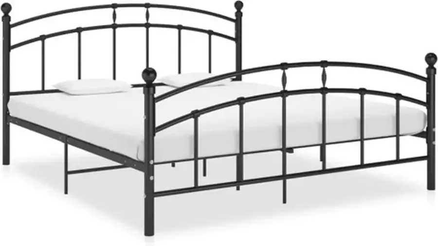 VidaXL -Bedframe-metaal-zwart-180x200-cm - Foto 3