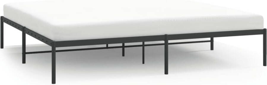 VidaXL -Bedframe-metaal-zwart-193x203-cm - Foto 2