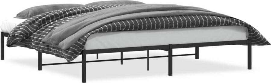 VidaXL -Bedframe-metaal-zwart-193x203-cm - Foto 3