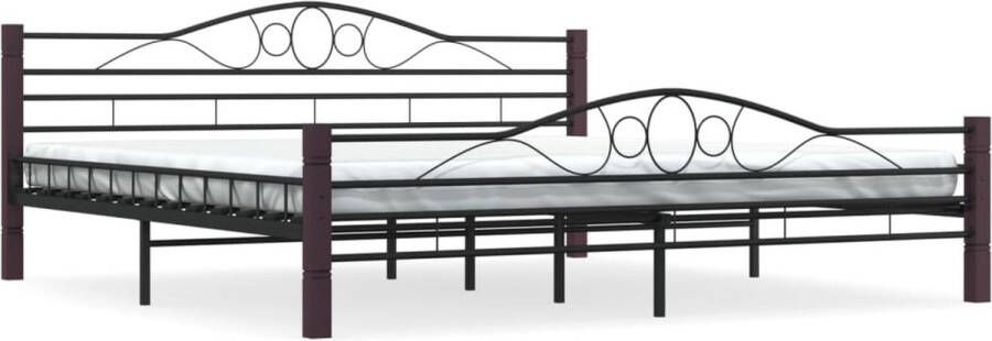 VidaXL -Bedframe-metaal-zwart-200x200-cm - Foto 2