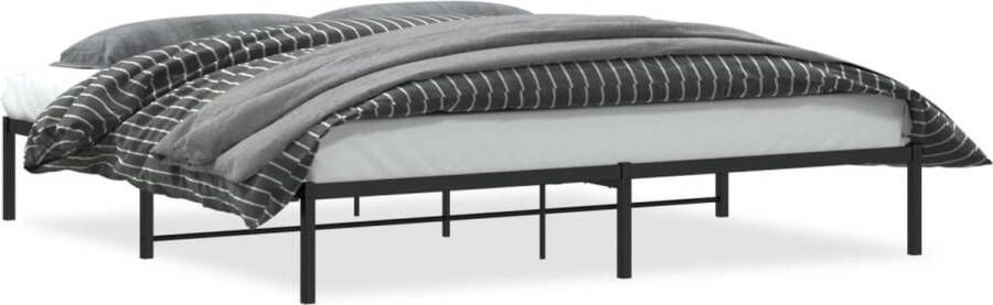 VidaXL -Bedframe-metaal-zwart-200x200-cm - Foto 3