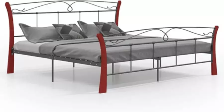 VidaXL -Bedframe-metaal-zwart-200x200-cm - Foto 3