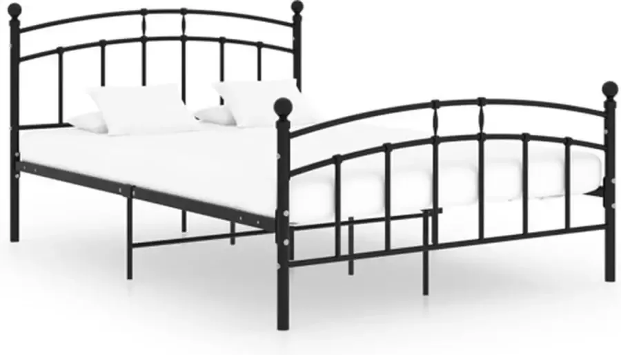 VidaXL -Bedframe-metaal-zwart-200x200-cm - Foto 2