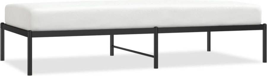 VidaXL -Bedframe-metaal-zwart-90x190-cm