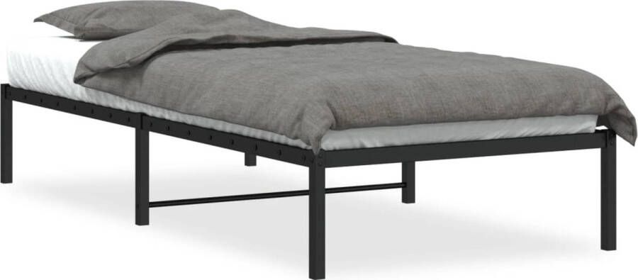 VidaXL -Bedframe-metaal-zwart-90x190-cm - Foto 3