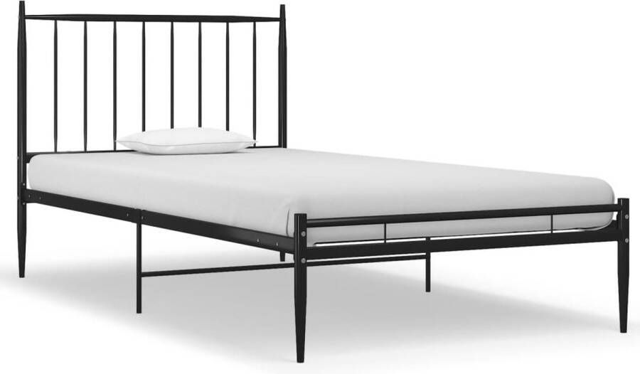 VidaXL -Bedframe-metaal-zwart-90x200-cm - Foto 5