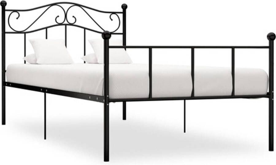 VidaXL -Bedframe-metaal-zwart-90x200-cm - Foto 3