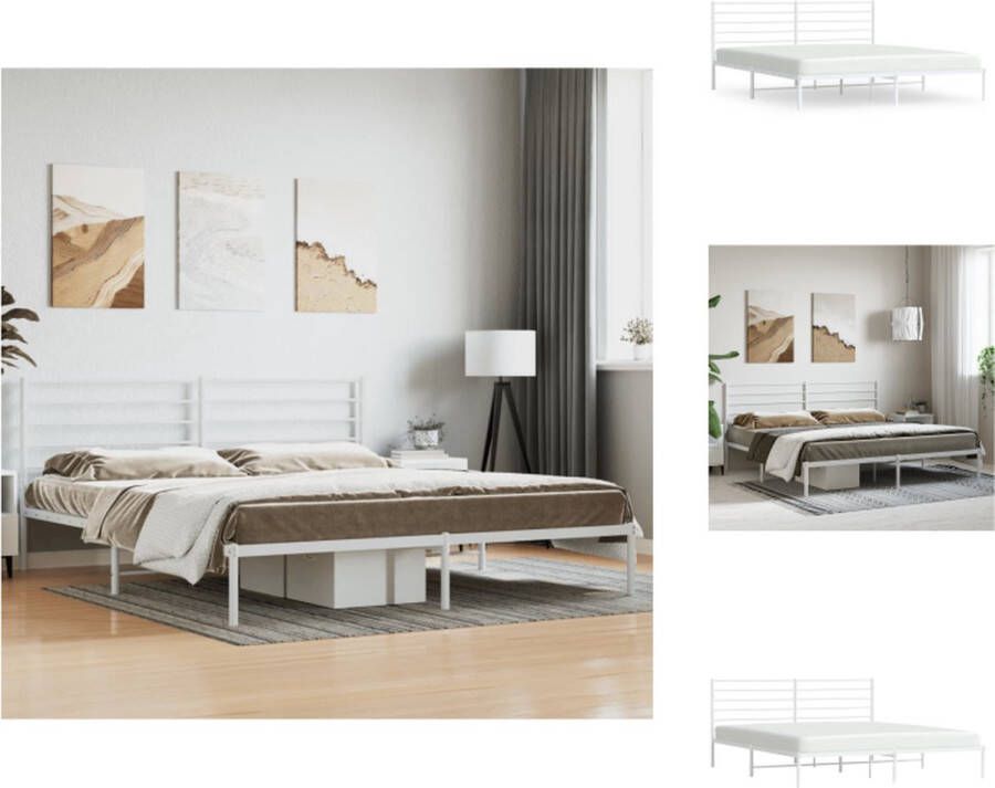 VidaXL Bedframe Metalen Bedframes 207 x 206 x 90 cm Robuuste constructie Bed