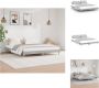 VidaXL Bedframe Sonoma Eiken 203 x 153 x 20 cm Multiplex Lattenbodem Bed - Thumbnail 1