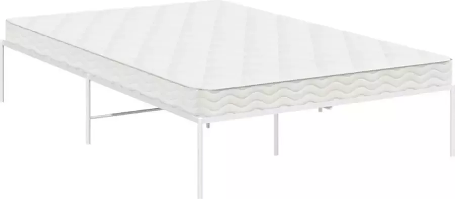 VidaXL Bedframe staal wit 196x126x31 cm - Foto 4