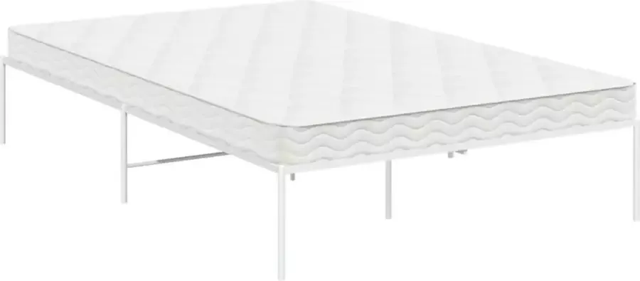 VidaXL Bedframe staal wit 196x142x31 cm - Foto 4