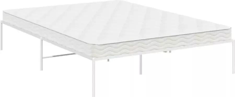 VidaXL Bedframe staal wit 196x146x31 cm - Foto 5