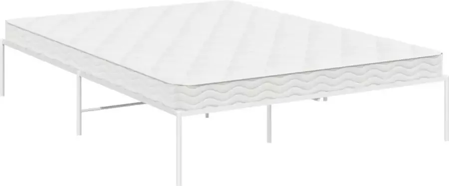 VidaXL Bedframe staal wit 206x146x31 cm - Foto 5