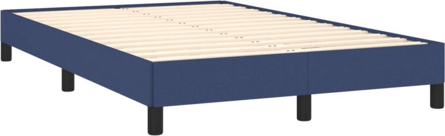 VidaXL Bedframe zonder matras 120x190 cm stof blauw - Foto 4