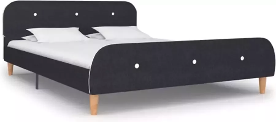 VidaXL -Bedframe-stof-donkergrijs-140x200-cm