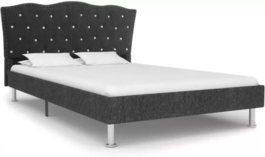 VidaXL Bedframe stof donkergrijs 140x200 cm - Foto 2