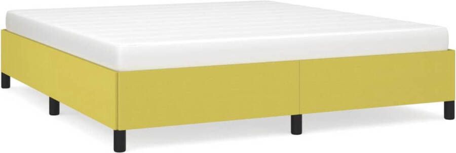 VidaXL -Bedframe-met-hoofdeinde-stof-groen-180x200-cm - Foto 6