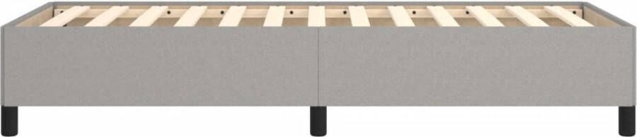 VidaXL Bedframe zonder matras 100x200 cm stof lichtgrijs - Foto 3