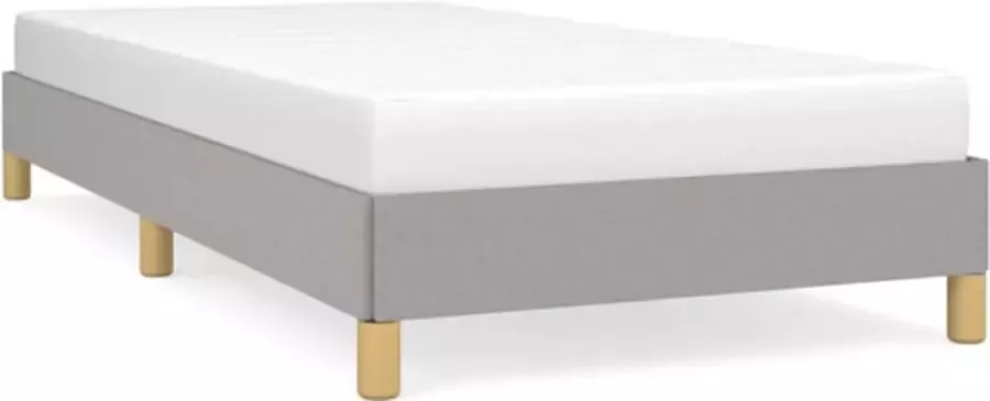 VidaXL Bedframe zonder matras 100x200 cm stof lichtgrijs - Foto 3