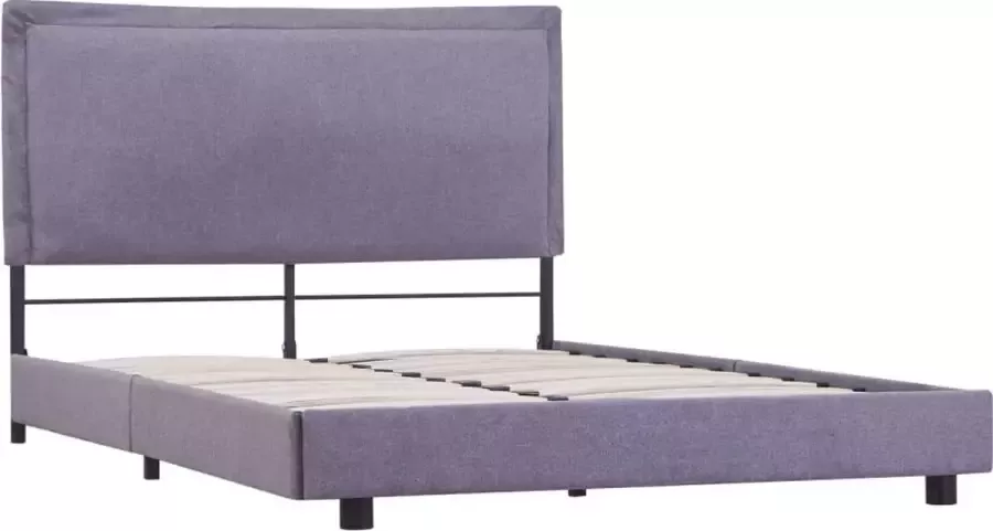 VidaXL -Bedframe-stof-lichtgrijs-140x200-cm - Foto 2