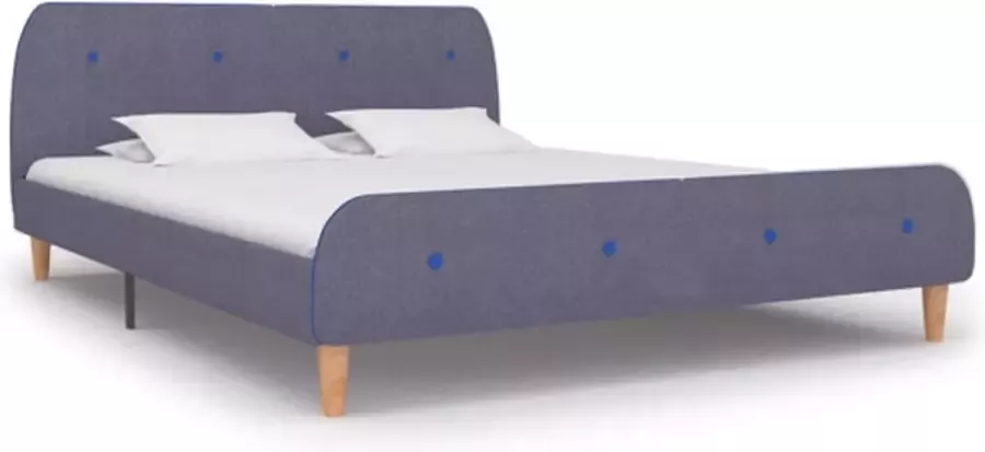 VIDAXL Bedframe stof lichtgrijs 160x200 cm