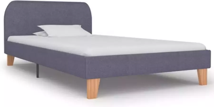 VidaXL -Bedframe-stof-lichtgrijs-90x200-cm - Foto 4