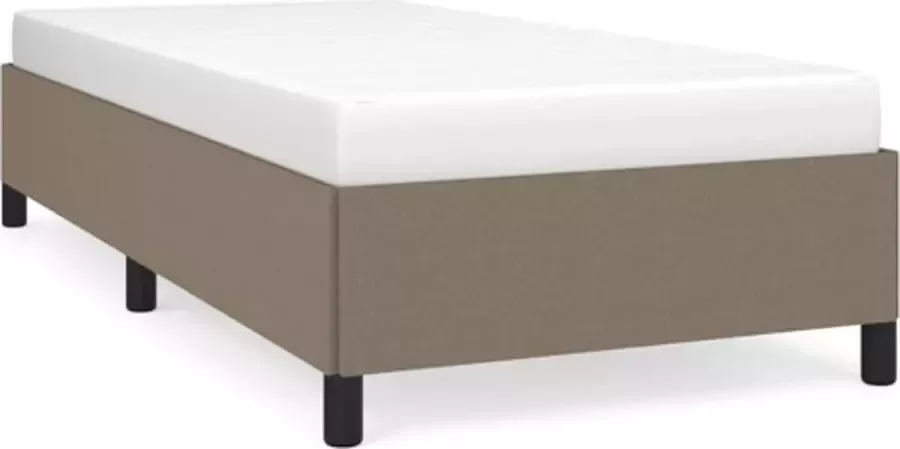 VidaXL Bedframe zonder matras 80x200 cm stof taupe - Foto 3