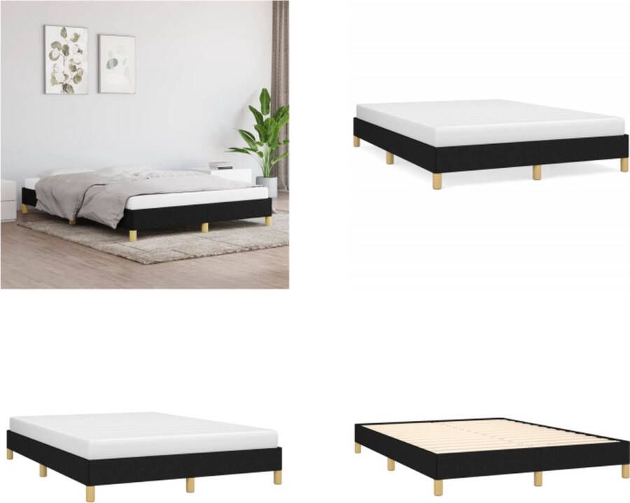 VidaXL Boxspringbed Zacht fluweel Praktisch hoofdbord Kleurrijke LED-verlichting Pocketvering matras Huidvriendelijk topmatras 203x100x78 88 cm Bed Inclusief Reiniger