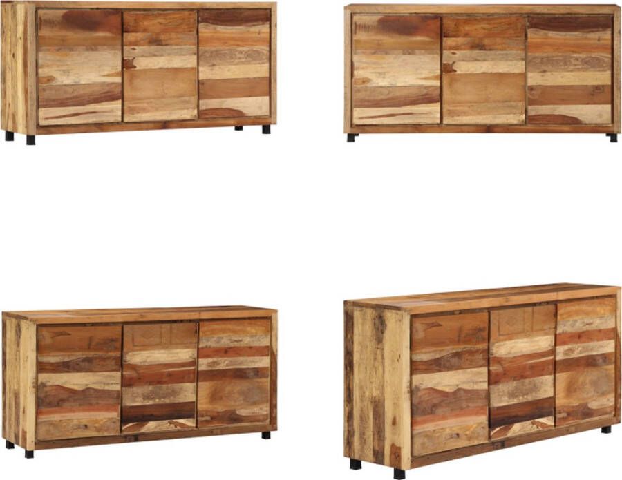 VidaXL Bijzetkast 160x38x79 cm massief gerecycled hout Zijkast Zijkasten Dressoir Dressoirs