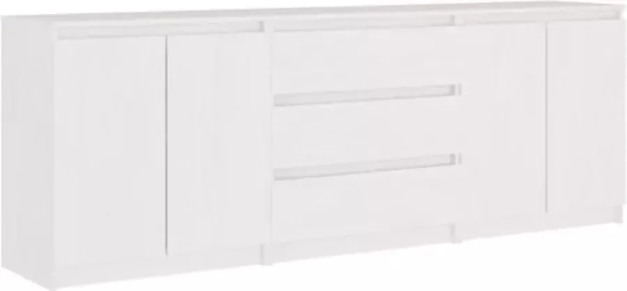 VidaXL -Bijzetkast-180x36x65-cm-massief-grenenhout-wit - Foto 4