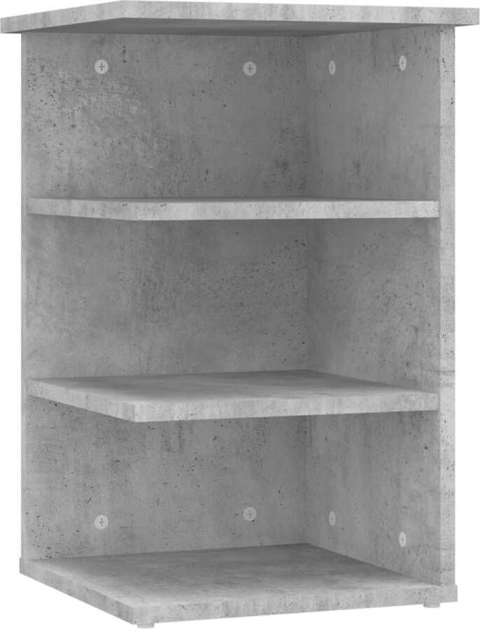 VidaXL -Bijzetkast-35x35x55-cm-spaanplaat-betongrijs - Foto 3