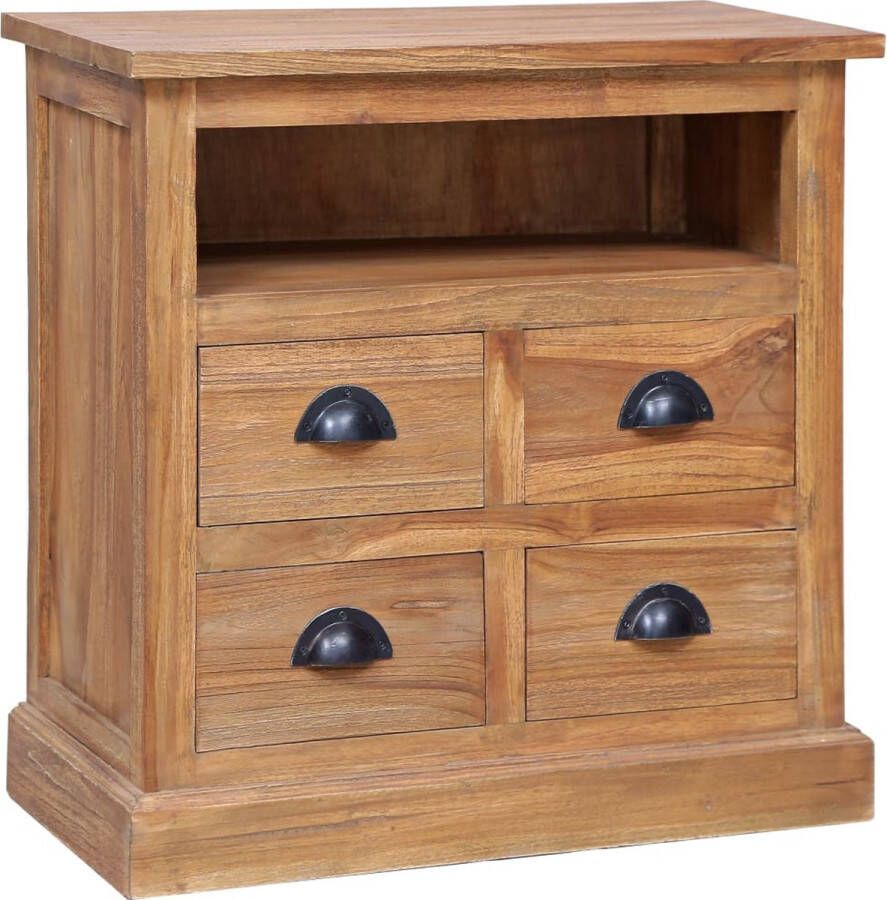 VidaXL -Bijzetkast-60x30x60-cm-massief-teakhout