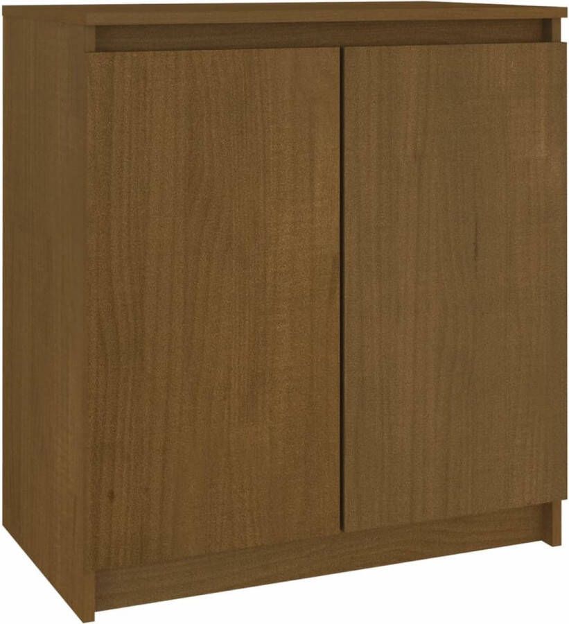 VidaXL -Bijzetkast-60x36x65-cm-massief-grenenhout-honingbruin