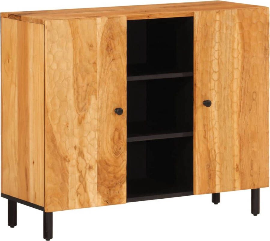 VidaXL -Bijzetkast-90x33x75-cm-massief-acaciahout - Foto 3