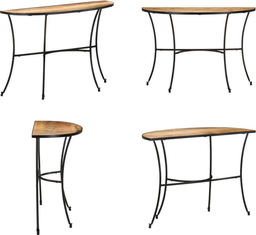 VidaXL Bijzettafel 110x40x77 cm massief mangohout Console Tafel Console Tafels Consoletafel Consoletafels