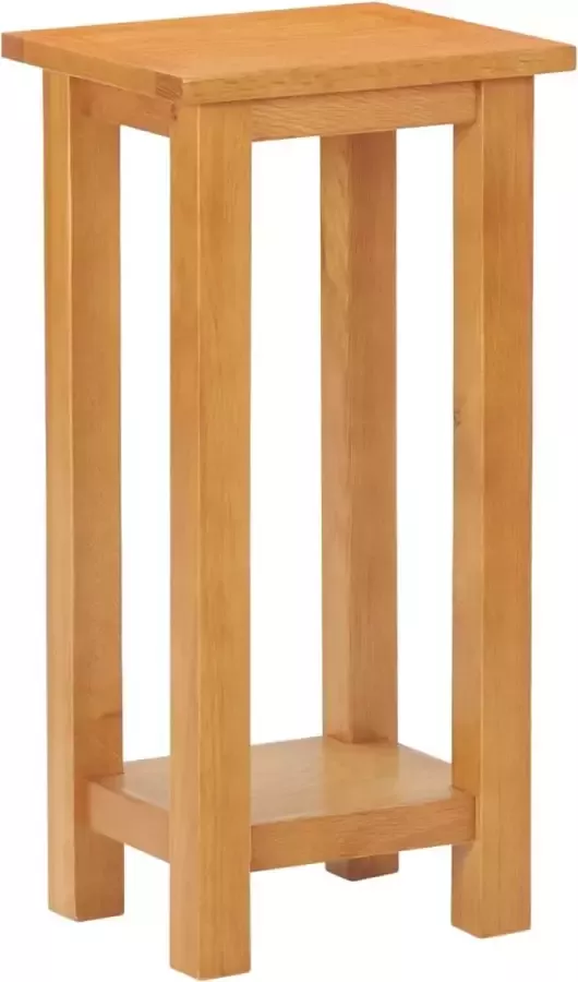 VidaXL Bijzettafel 27x24x55 cm massief eikenhout