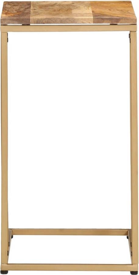 VidaXL -Bijzettafel-35x45x65-cm-massief-mangohout - Foto 2