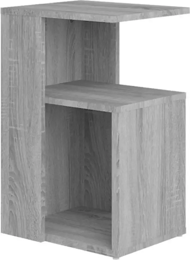 VidaXL -Bijzettafel-36x30x56-cm-bewerkt-hout-grijs-sonoma-eikenkleurig - Foto 2